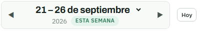 El selector de semana